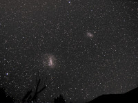 Photo des galaxies du Grand et Petit Nuage de Magellan