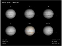 Photo de la planète Jupiter du 06/03/2014