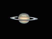 Animation de la planète Saturne du 23/04/2011